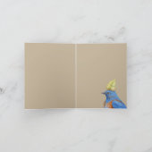 Gabe der bluebird-Karte des Westerns Karte (Innenseite)