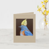 Gabe der bluebird-Karte des Westerns Karte (Gelbe Blume)