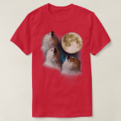 Gabe der Hund Drei Gabe Moon T-Shirt (Design vorne)
