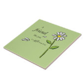 Gabe eines Freundes Gottes, Daisy auf Grün, Religi Fliese (Seite)