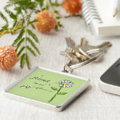 Gabe eines Freundes Gottes, Daisy auf Grün, Religi Schlüsselanhänger (Seite)