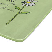 Gabe eines Freundes Gottes, Daisy auf Grün, Religi Schneidebrett (Ecke)