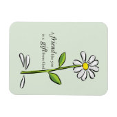 Gabe eines Freundes von Gott, Daisy von grün, reli Magnet (Horizontal)