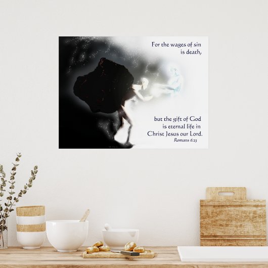 Gabe Gottes Poster (Küche)