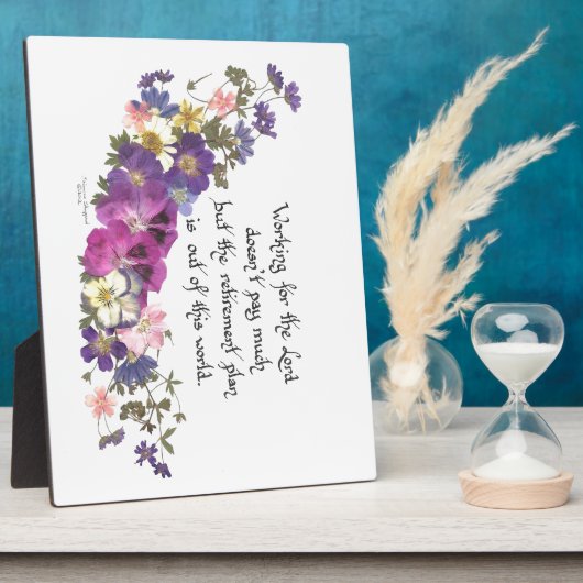 Gabe von Geistlichen oder Freiwilligen Fotoplatte (Seite)