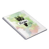Gabel Aquarell Koch Catering Kochen Notizblock (Rechte Seite)