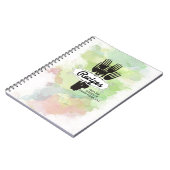 Gabel Aquarell Koch Catering Kochen Notizblock (Linke Seite)