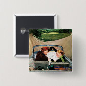 Gabel auf der Straße Button (Vorne & Hinten)