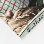 Gabel auf der Straße Fleecedecke (Ecke)