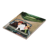 Gabel auf der Straße Fliese (Seite)