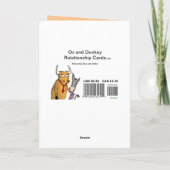 Gabel auf der Straße Karte (Rückseite)