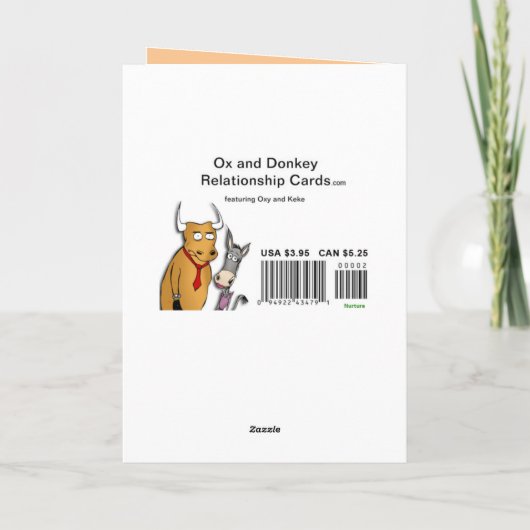 Gabel auf der Straße Karte (Rückseite)