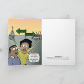 Gabel auf der Straße Karte (Innenseite)