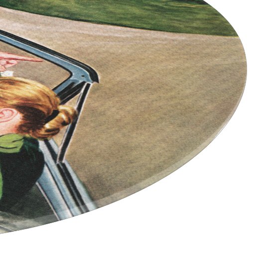 Gabel auf der Straße Schneidebrett (Ecke)