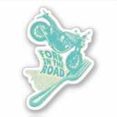 Gabel bei Kraftrad Aufkleber (Vorderseite)