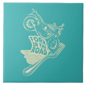 Gabel bei Kraftrad Fliese (Vorderseite)