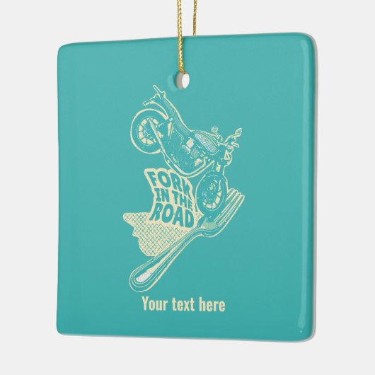 Gabel bei Kraftrad Keramikornament (Links)