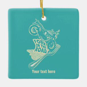 Gabel bei Kraftrad Keramikornament