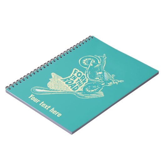 Gabel bei Kraftrad Notizblock (Linke Seite)