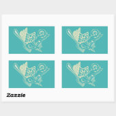 Gabel bei Kraftrad Rechteckiger Aufkleber (Blatt)