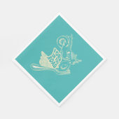 Gabel bei Kraftrad Serviette (Ecke)