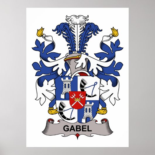 Gabel Familienwappen Poster (Vorne)