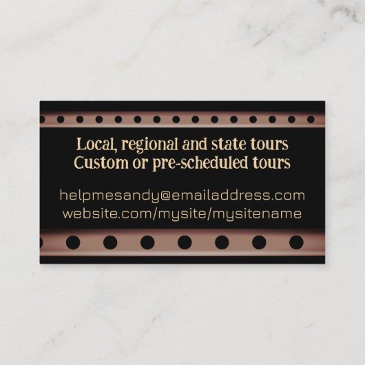 Gabel gestopft Tomatenlöffel Messer Dinin Catering Visitenkarte (Rückseite)