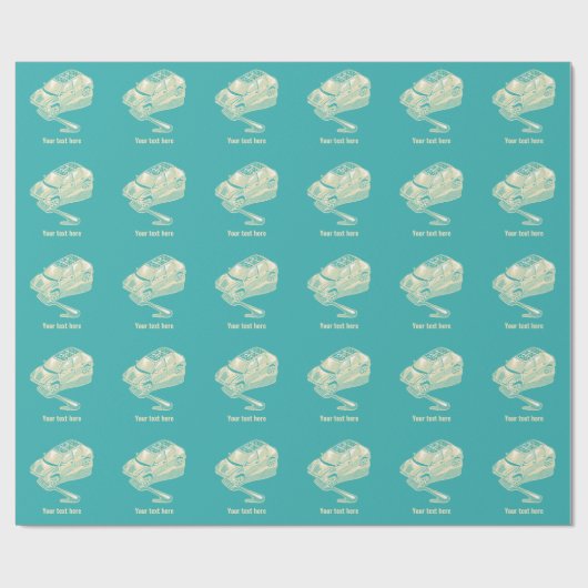 Gabel im Straßenverkehrsunfall Geschenkpapier (Flach)