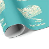 Gabel im Straßenverkehrsunfall Geschenkpapier (Rolleneckpunkt)