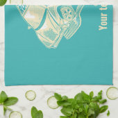 Gabel im Straßenverkehrsunfall Geschirrtuch (Gefaltet)