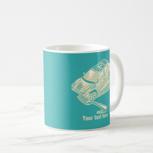 Gabel im Straßenverkehrsunfall Kaffeetasse (VorderseiteRechts)