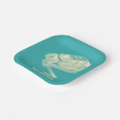 Gabel im Straßenverkehrsunfall Pappteller (Gewinkelt)