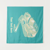 Gabel im Straßenverkehrsunfall Wandteppich (Vorderseite (Horizontal))