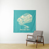 Gabel im Straßenverkehrsunfall Wandteppich (Beispiel)