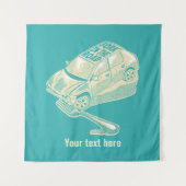 Gabel im Straßenverkehrsunfall Wandteppich (Vorderseite)