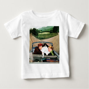 Gabel in der Straße Baby T-shirt