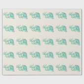 Gabel in der Straße Funny Fahrrad Geschenkpapier (Flach)