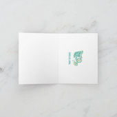 Gabel in der Straße Funny Fahrrad Karte (Innenseite)