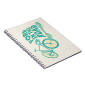 Gabel in der Straße Funny Fahrrad Notizblock (Rechte Seite)