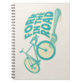 Gabel in der Straße Funny Fahrrad Notizblock (Vorderseite)