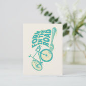 Gabel in der Straße Funny Fahrrad Postkarte (Stehend Vorderseite)