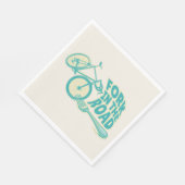 Gabel in der Straße Funny Fahrrad Serviette (Ecke)