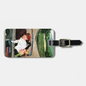 Gabel in der Straße Gepäckanhänger (Vorderseite horizontal)