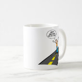 Gabel in der Straße Kaffeetasse (VorderseiteRechts)