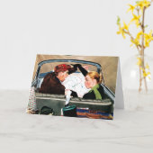 Gabel in der Straße Karte (Gelbe Blume)