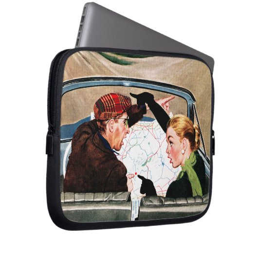 Gabel in der Straße Laptopschutzhülle (Vorne Rechts)