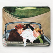 Gabel in der Straße Mousepad (Vorne)