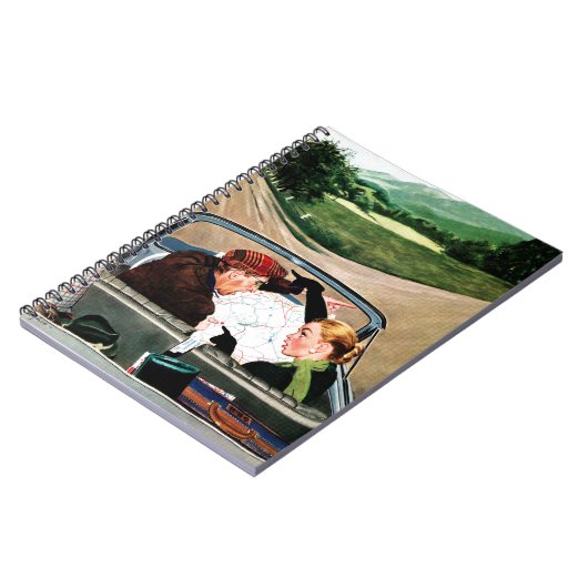 Gabel in der Straße Notizblock (Linke Seite)