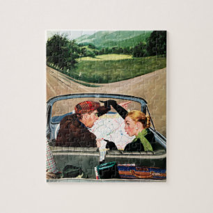 Gabel in der Straße Puzzle