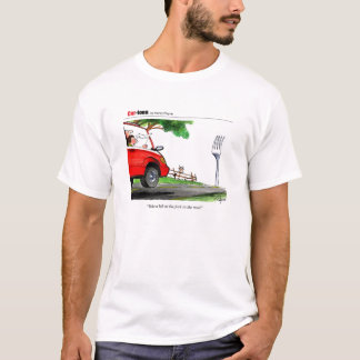 Gabel in der Straße T-Shirt